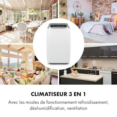  Klarstein Iceblock Prosmart 12 - Climatiseur Mobile 12000 BTU/3,5 kW