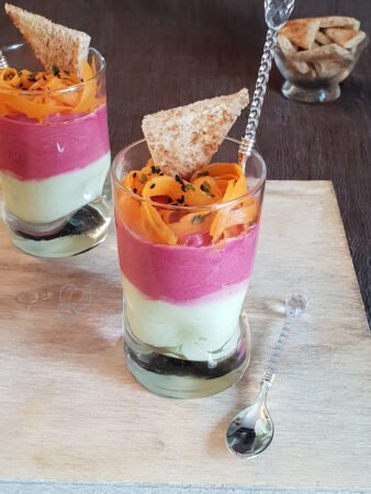 Une verrine réalisée avec le meilleur blender 2025
