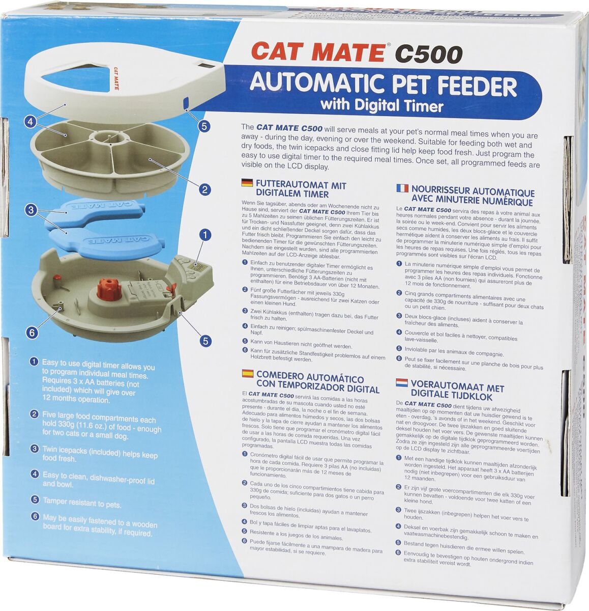 Cat Mate distributeur de nourriture C500 29 cm