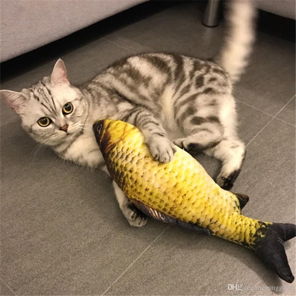  Poisson en mouvement pour chat - Jouet interactif