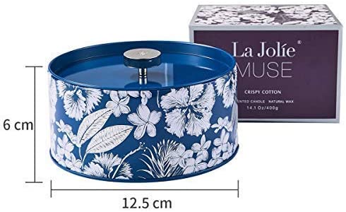  Bougie à 3 mèches - 400 g en cire naturelle - LA JOLIE MUSE