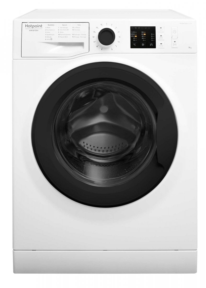  Lave-linge Hublot - 7kg - A+++ HOTPOINT NCOM10743BFR