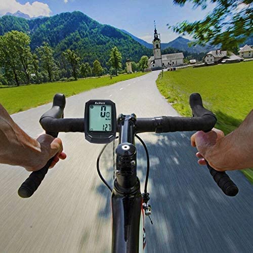  Compteur vélo à grand écran LCD rétro-éclairé - Capteur sans fil