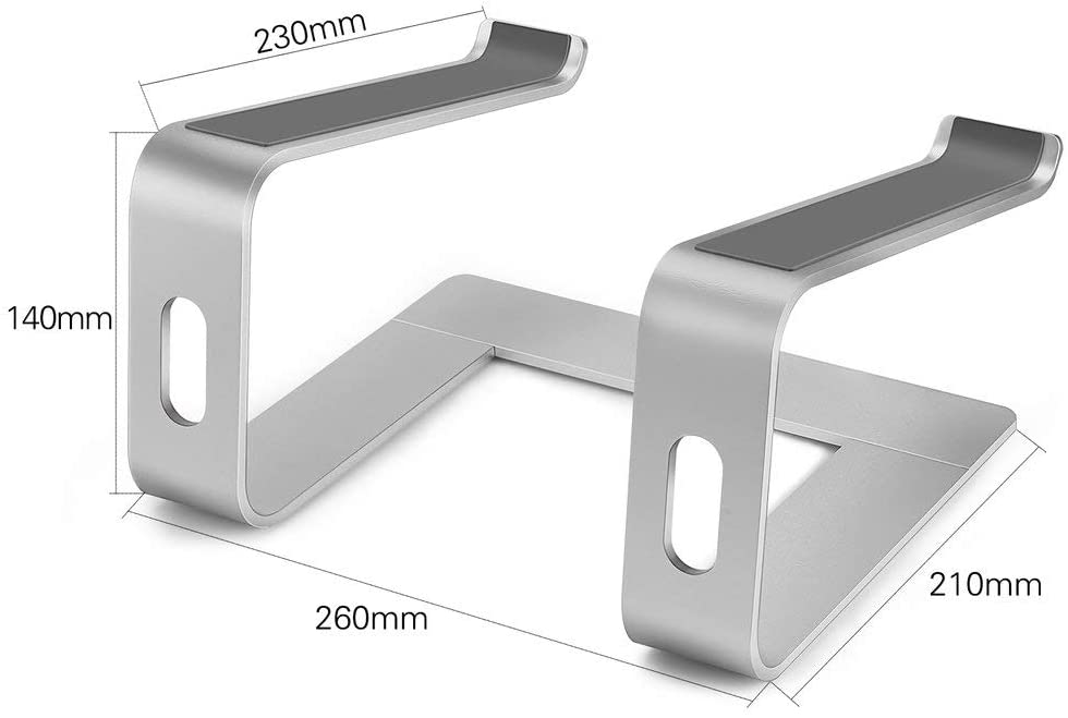  Support incliné en aluminium pour ordinateur portable