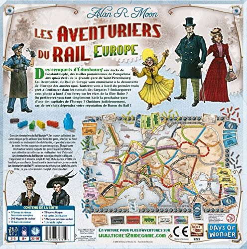  Jeu de société - Les Aventuriers du Rail - Edition Europe