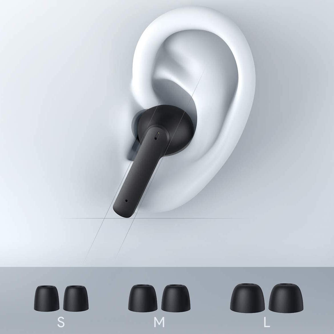  Écouteurs Bluetooth sans Fil avec boîtier - EP-N5 - Coloris Noir - AUKEY
