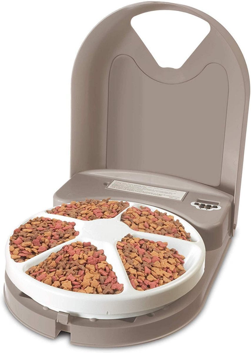  Distributeur Automatique Réfrigéré pour Croquettes et Pâtée - 5 Repas - CATMATE C500