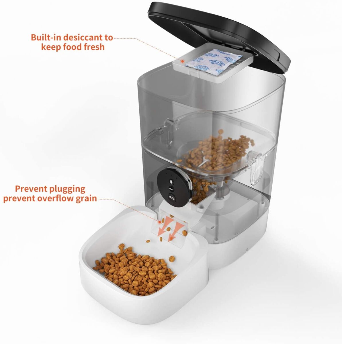  Distributeur de Croquettes Automatique Connecté - 4 L - Balimo