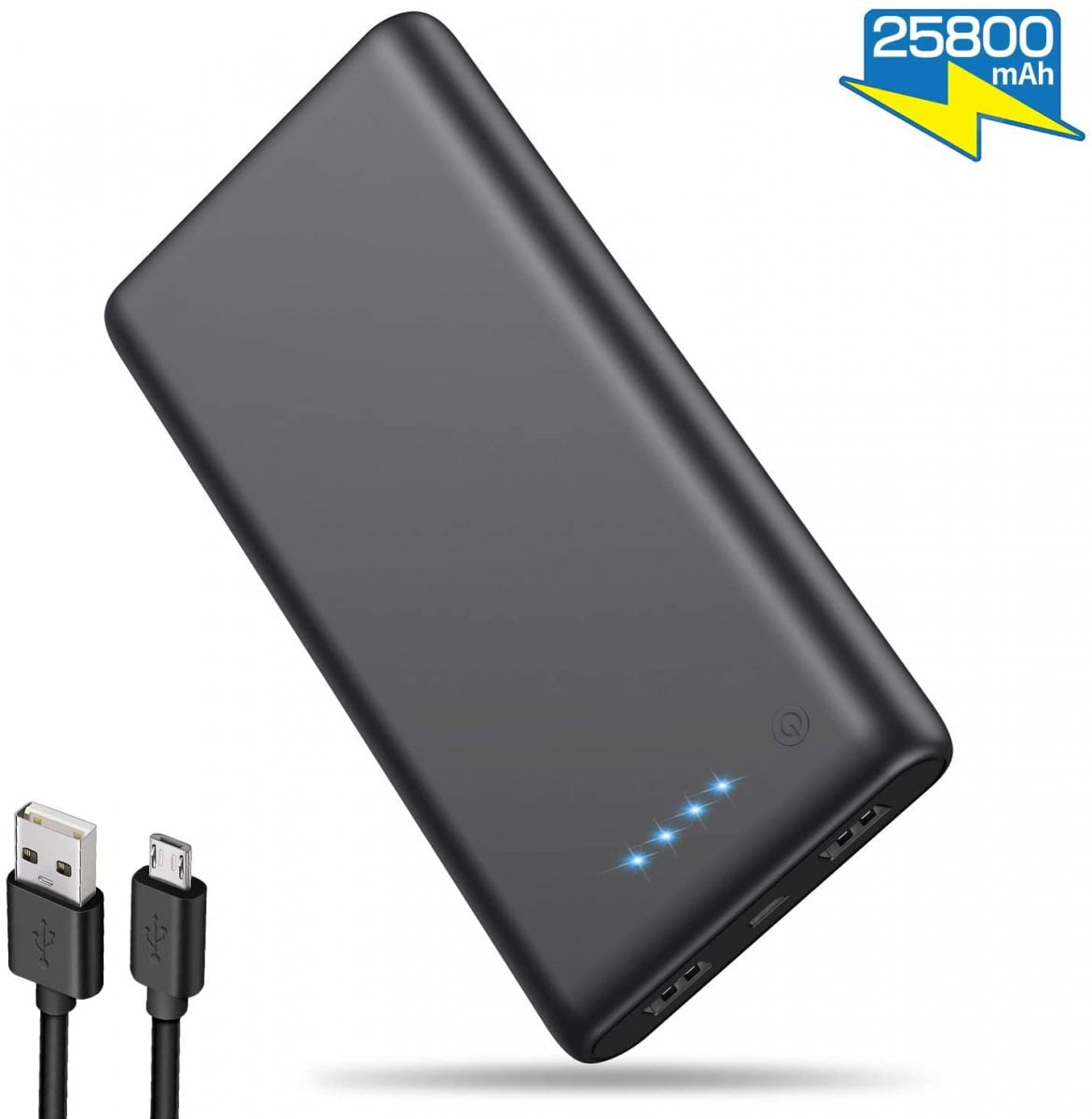  Batterie de secours haute capacité - 25800mAh - 2x Micro-USB - HETP