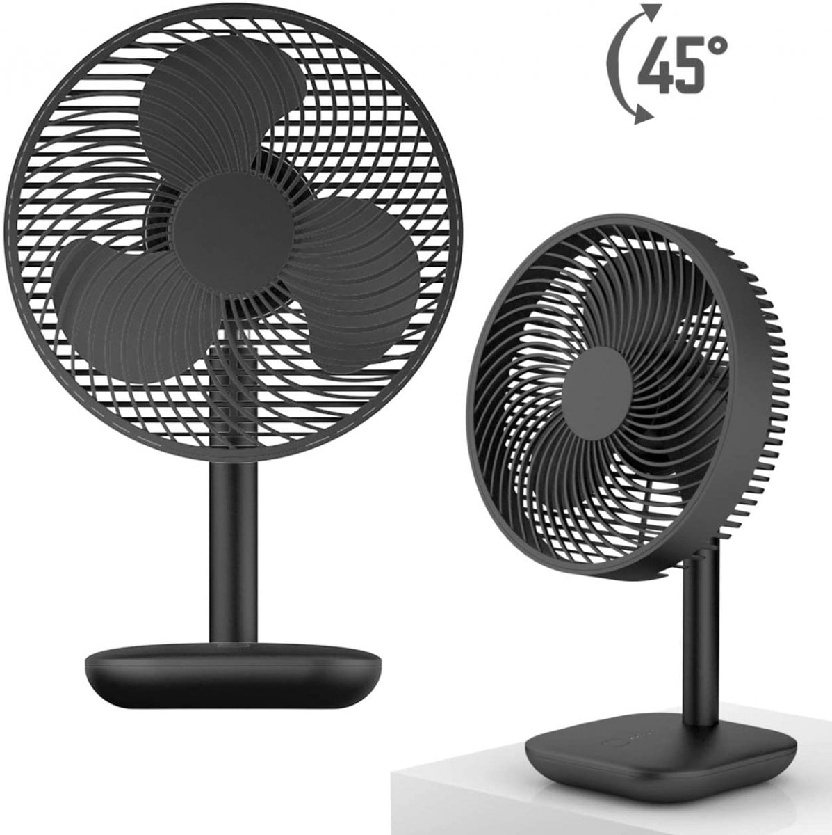  Mini-Ventilateur de table design - Petit format - 4 vitesses - Usb - Homealexa