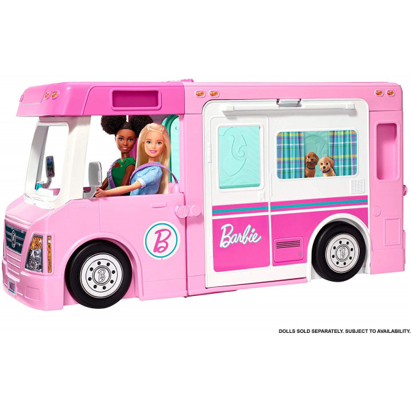  Le Camping-Car de Barbie - Véhicule 3-en-1 - Vendu avec 50 Accessoires