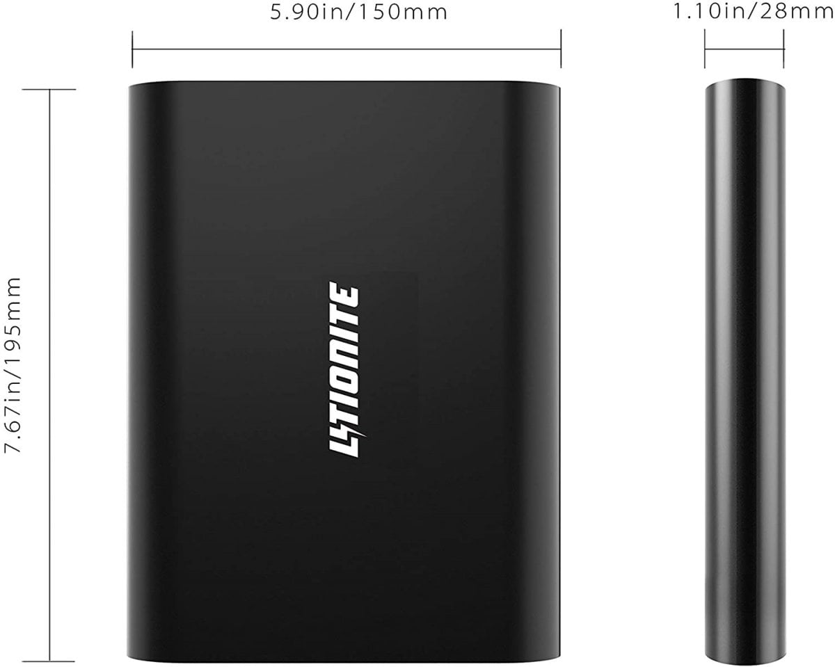  Batterie externe très haute capacité : 50.000 mAh USB Type C - Litionite Tanker