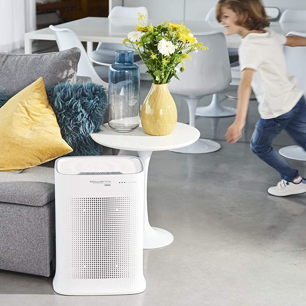  Purificateur d'Air Connecté - 4 Filtres dont Allergy+ Pure Air Genius PU3080 Rowenta