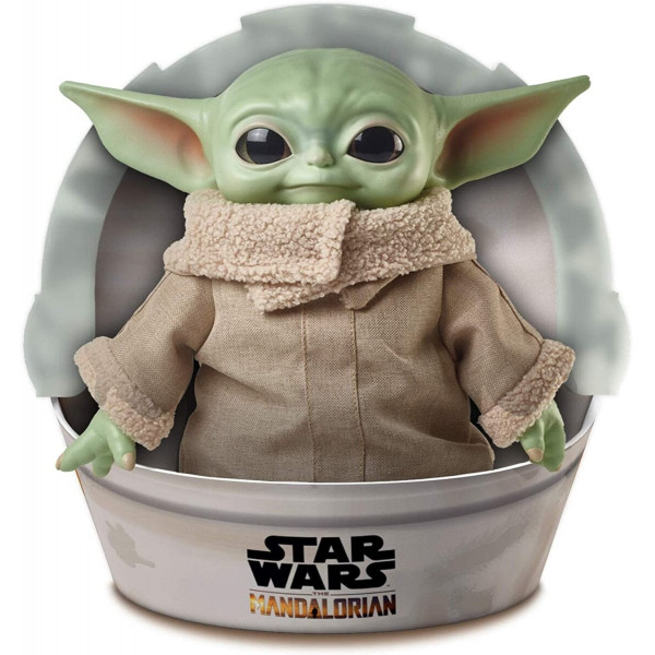  Peluche figurine - Bébé Yoda Star Wars, 28 cm - Mattel