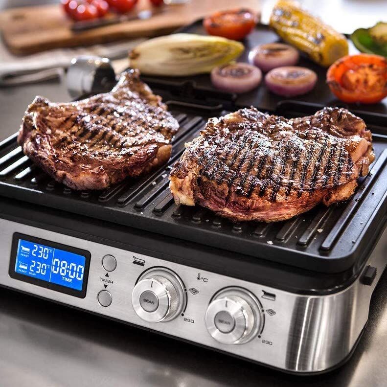  Grill polyvalent 2000W : Croque-Monsieur, Plancha... De Longhi 1012.D