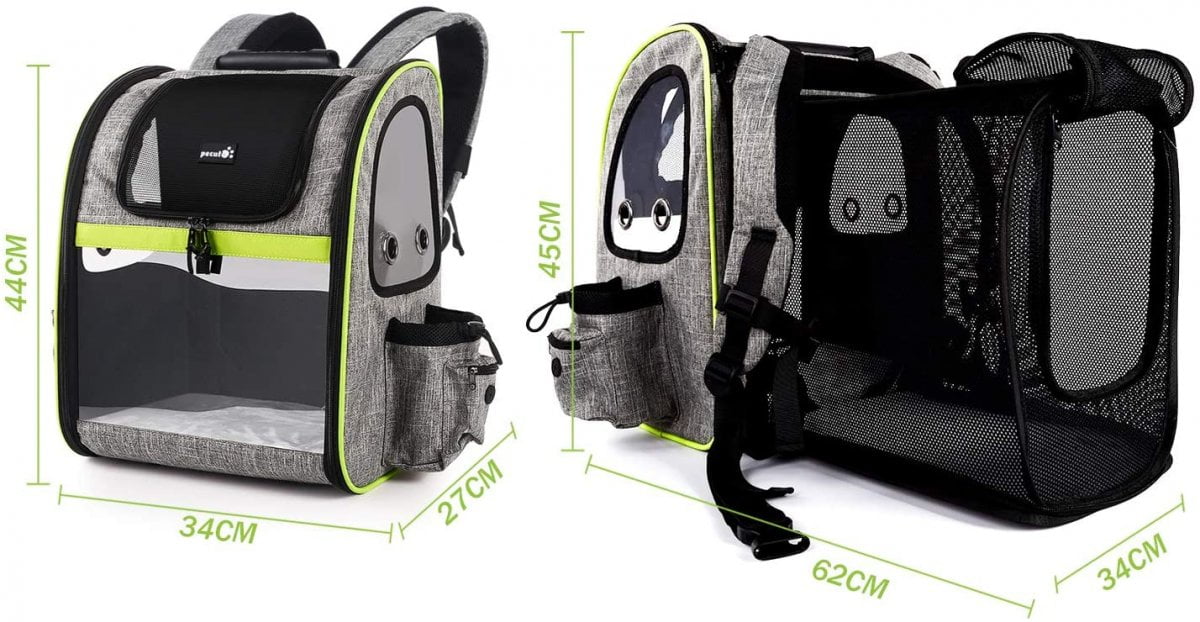  Sac de transport animaux - sac à dos robuste et extensible - Pecute