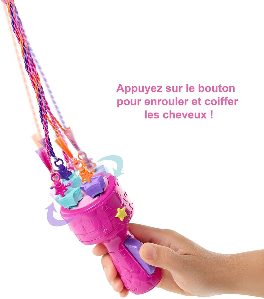  Barbie Dreamtopia poupée Princesse Tresses Magiques avec extensions multicolores
