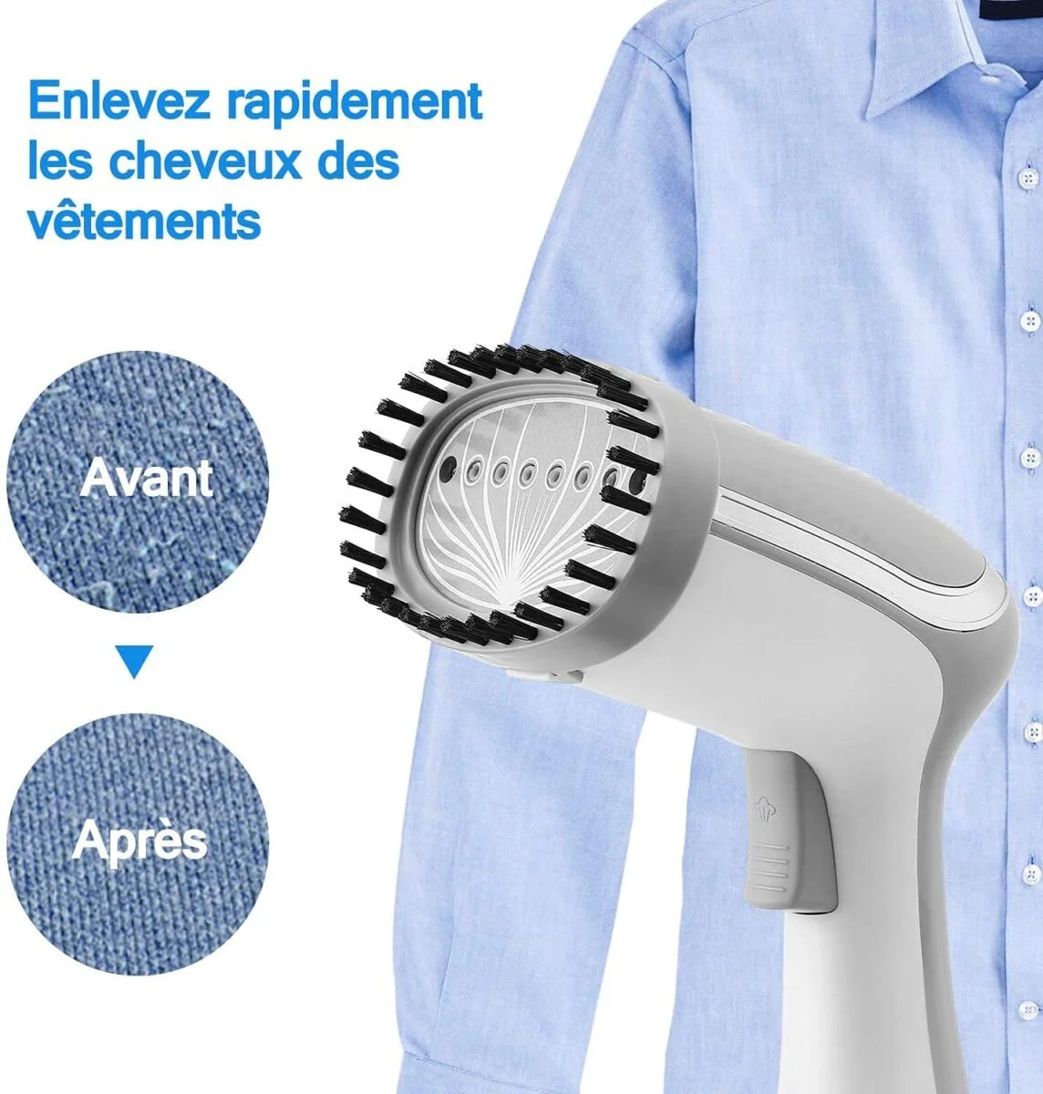 Voir plus d'infos sur Défroisseur Vapeur à main - 160 ml - 1000W KotiCidsin Défroisseur Vapeur à main - 160 ml - 1000W KotiCidsin