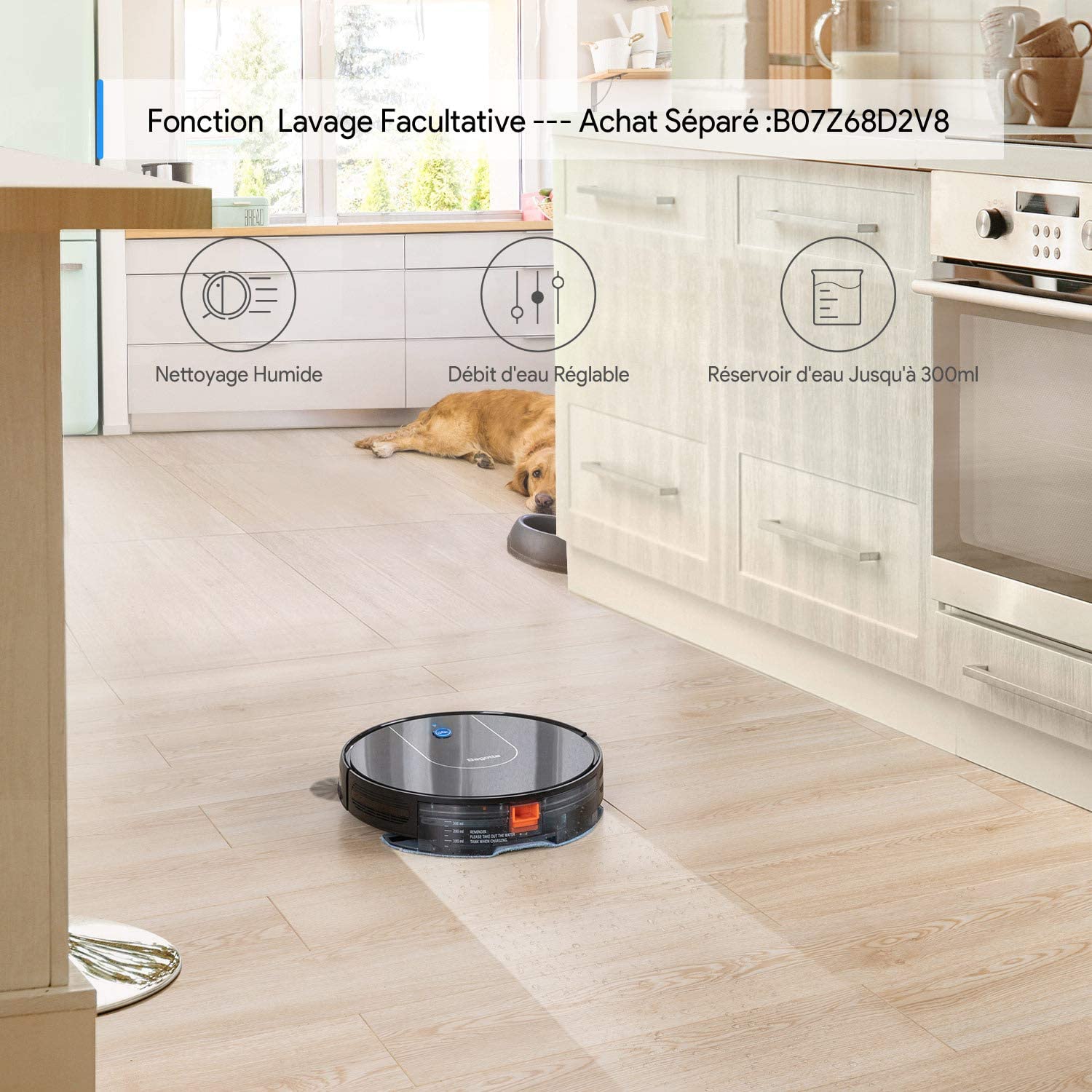  Robot Aspirateur Connecté Wifi 2200 Pa - BG800 BAGOTTE