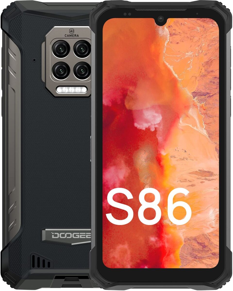  Smartphone Antichocs étanche - 6 Go - 128 Go - 8500mAh - DOOGEE S86 (2021)