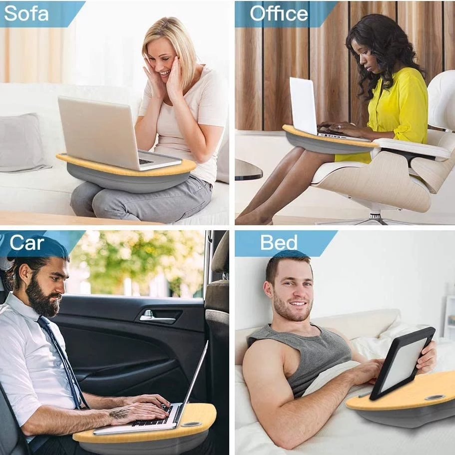  Support pour ordinateur à poser sur les genoux avec coussin - Lit / Canapé