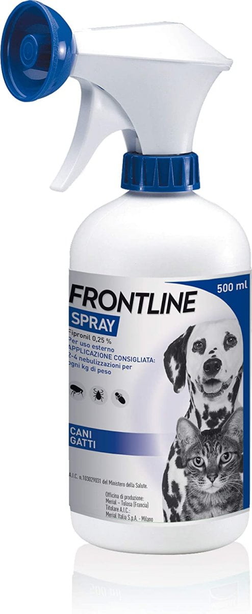  Spray Frontline - Chat et Chien - Action Antiparasites 500ml