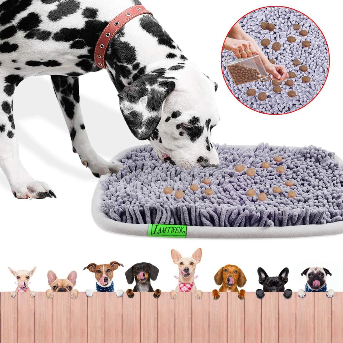  Tapis de reniflage pour chien - Cachette à friandises - Jouet chien