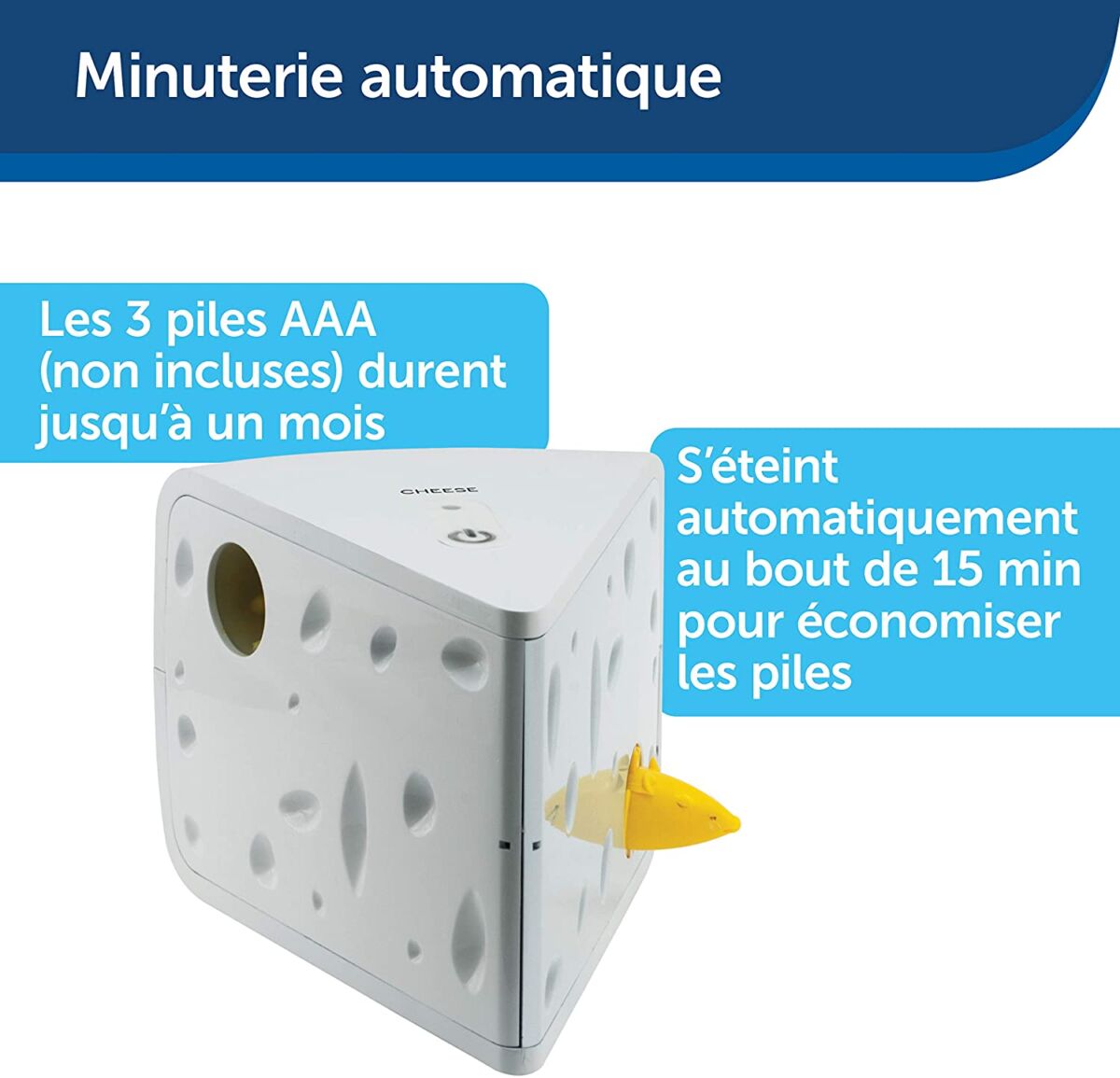  Jouet interactif pour chat - Souris et Fromage - PetSafe