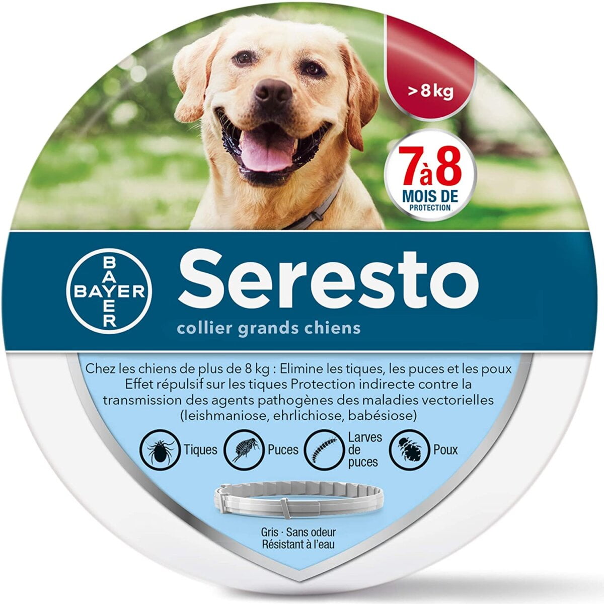  Colliers anti-puces pour Chiens - SERESTO - 8 Mois