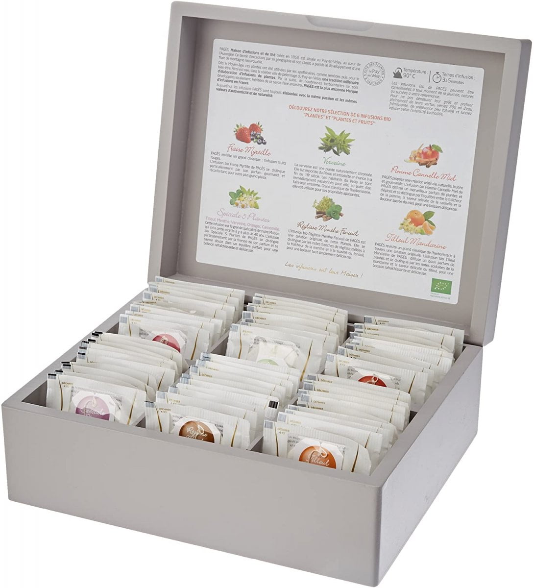  Coffret d'infusions BIO - 60 sachets - PAGÈS