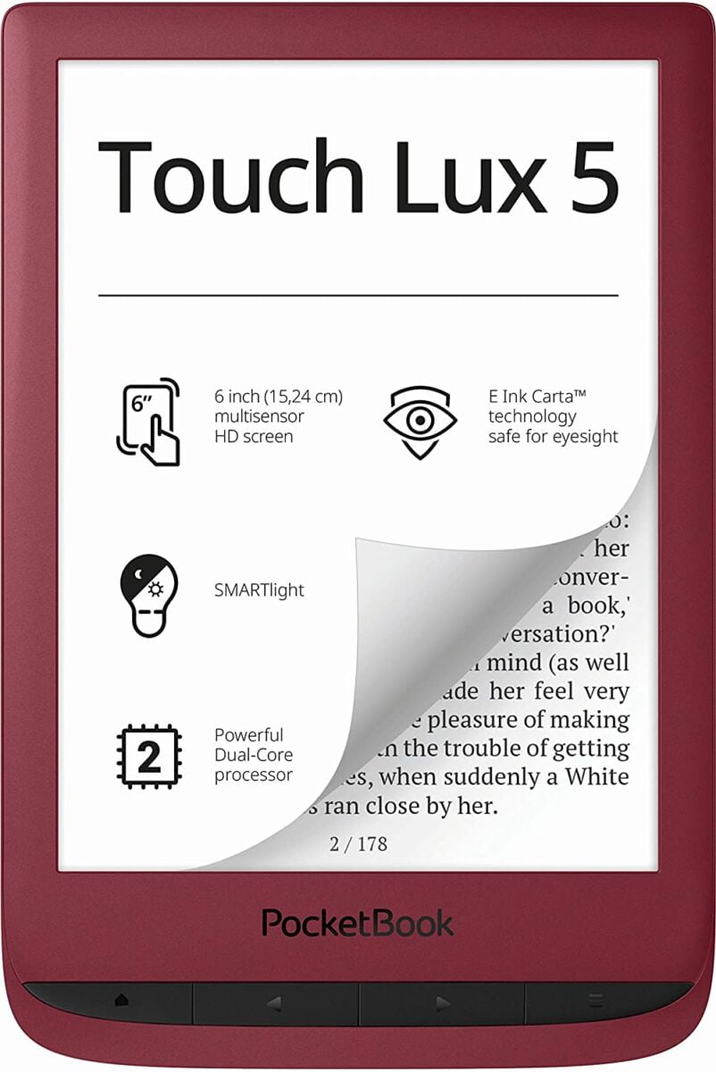 Liseuse Touch Lux 5 Liseuse Pocketbook Touch Lux 5 - 6 pouces Smartlight