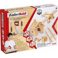  Fabrikid - Kit du bricoleur "Bois" avec les outils - Lansay