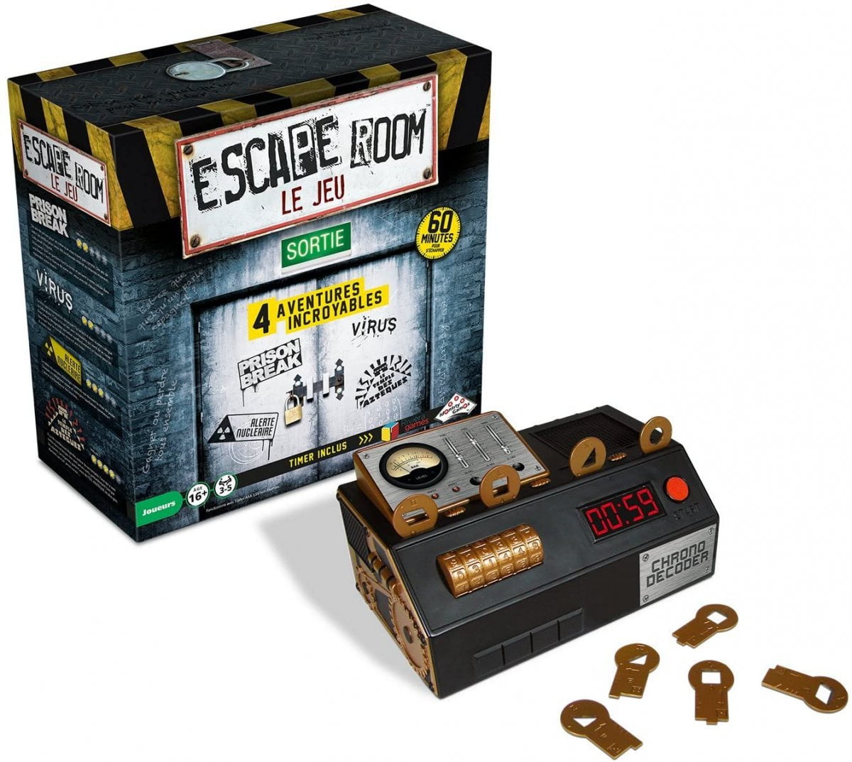  ESCAPE ROOM – Le Jeu : Coffret de 4 Aventures Incroyables