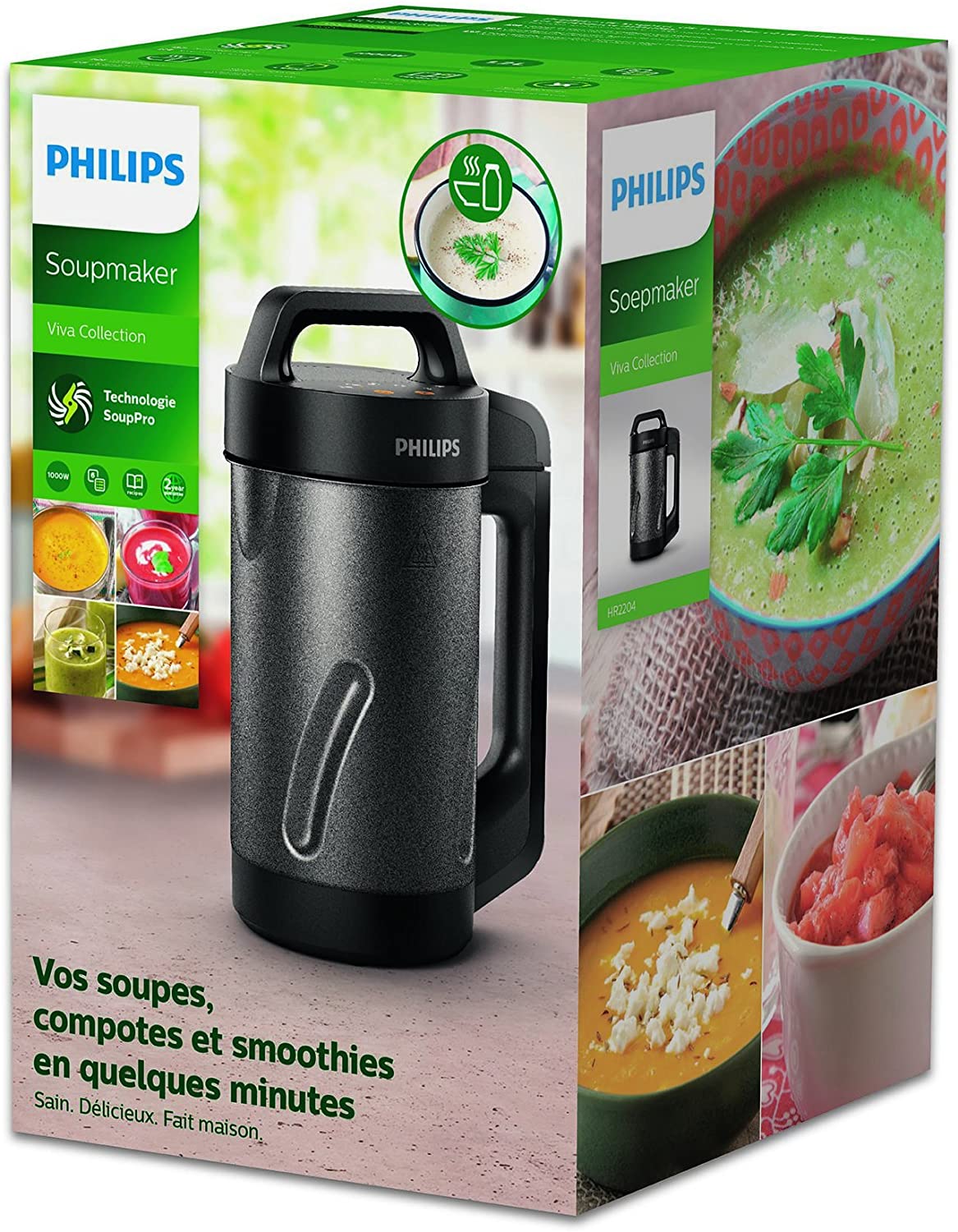  Soupe Maker PHILLIPS Philips HR2204/80 Blender chauffant 1,2L