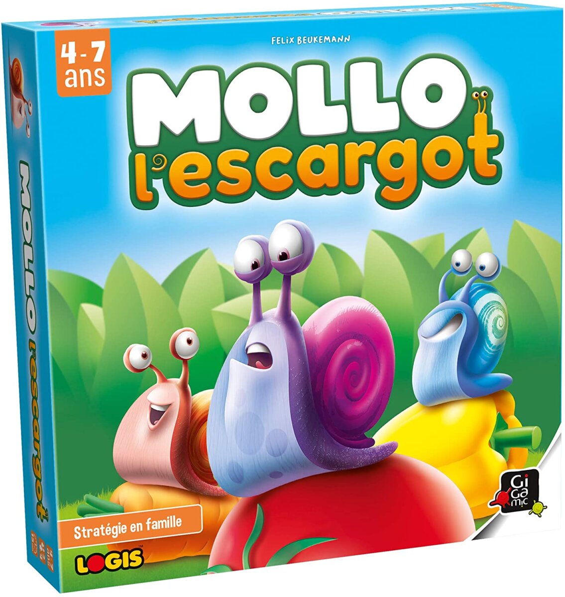  Mollo L'escargot - Jeu de société pour jeunes enfants