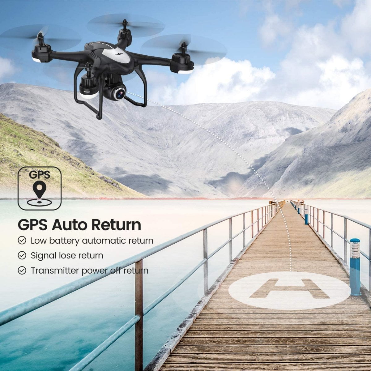  Drone Potensic Drone T18 - Video HD 1080P + 2 Batteries + Valise