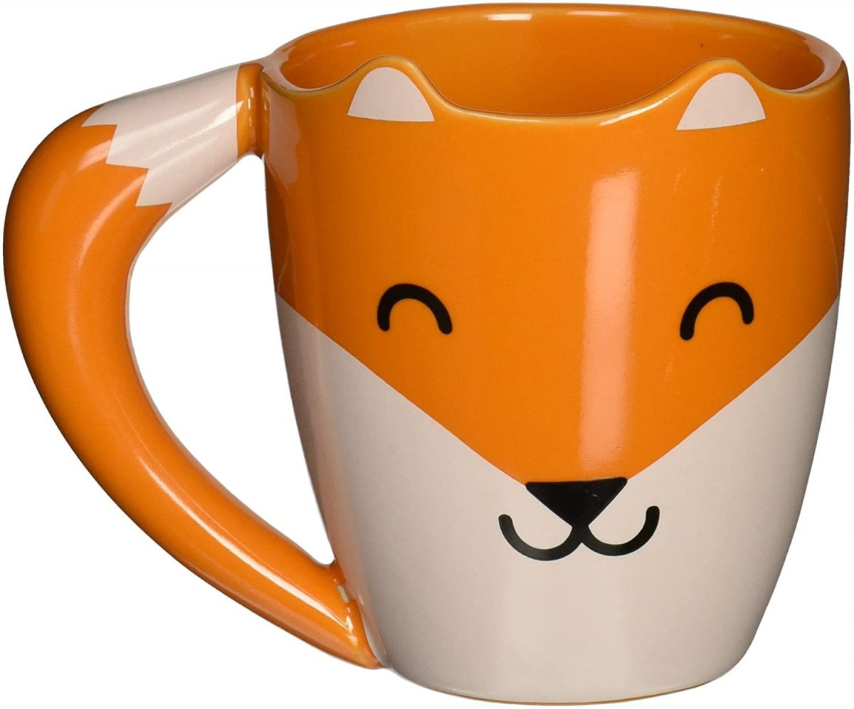  Tasse en céramique motif Renard roux en 3D - 275ml