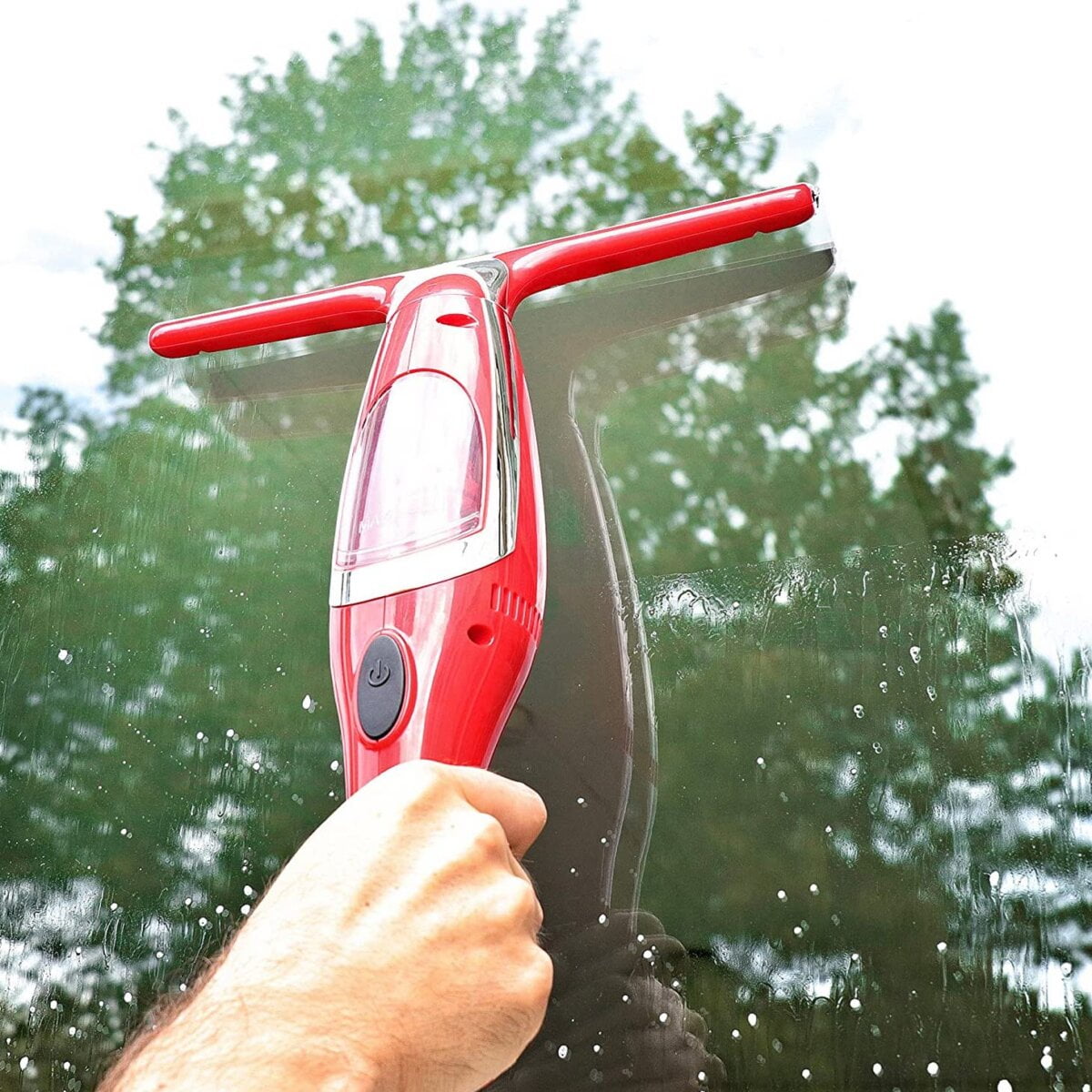  Nettoyeur Aspirateur de Vitres - Avec Pulvérisateur et manche téléscopique - STARK