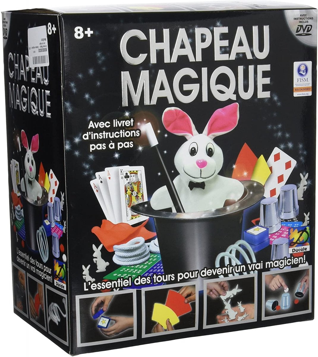  Coffret de magicien - Chapeau magique avec DVD - 50 tours de magie