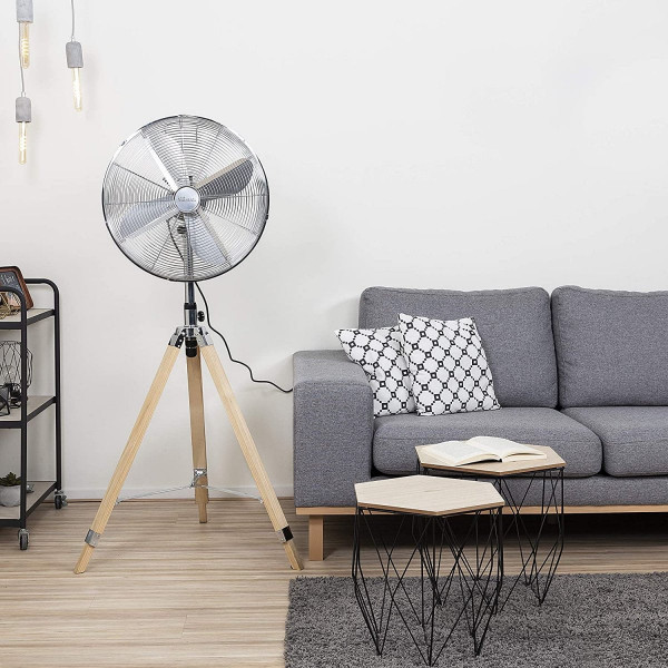 Ventilateur Avec Pieds En Bois Look Design En Acier 130cm Tristar ventilateur-avec-pieds-en-bois-look-design-en-acier-130cm-tristar