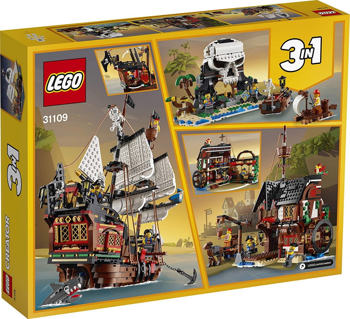  LEGO Bateau Pirates 3-en-1 - Dès 9 ans