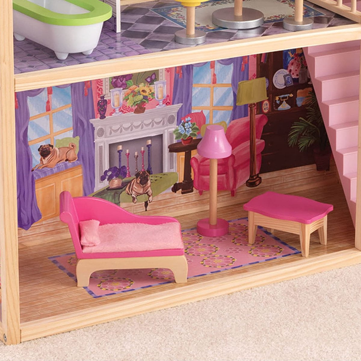  Maison de poupée géante en Bois - 5 pièces - Kidkraft Kayla