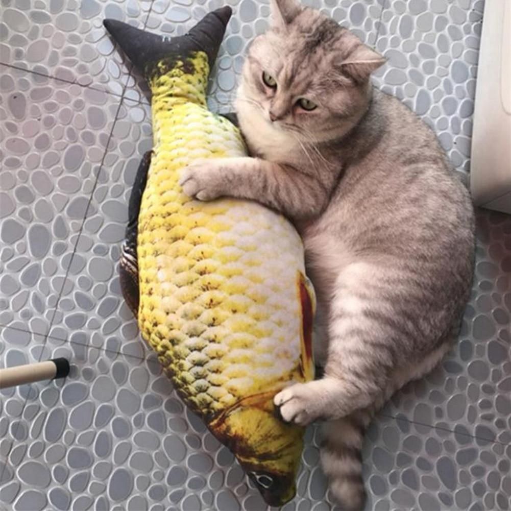  Poisson en mouvement pour chat - Jouet interactif