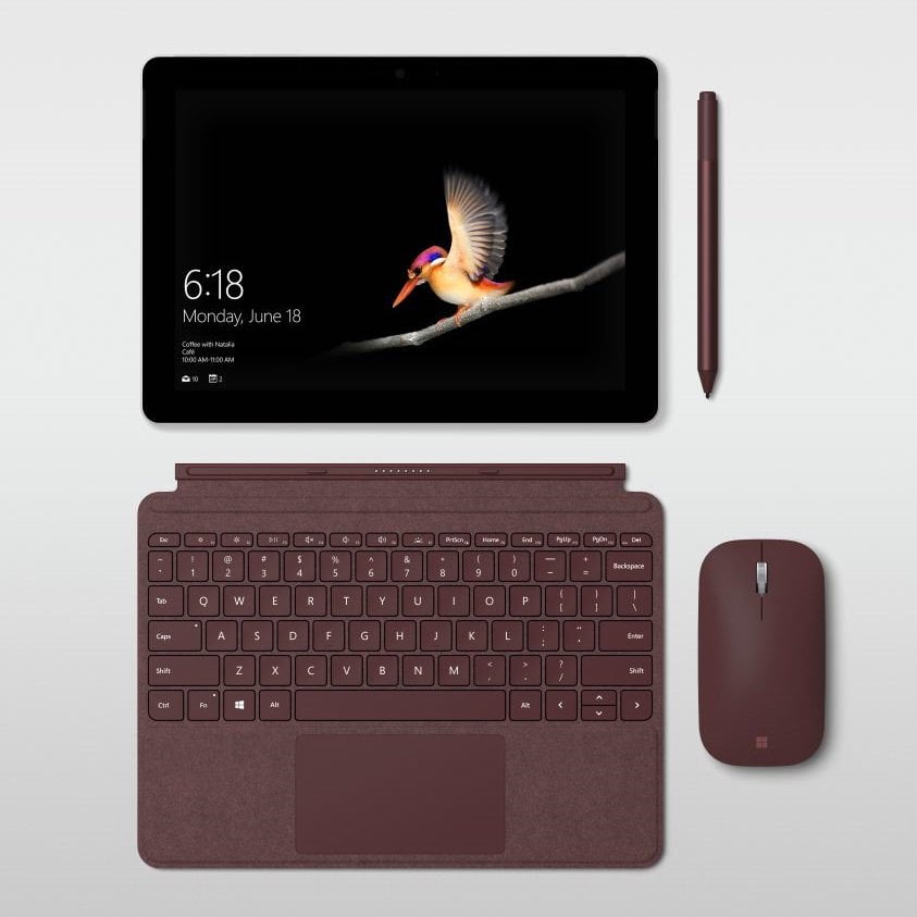  Microsoft Surface Go 2 + Clavier + Souris - 10' - 128 Go - Ordinateur 2-en-1