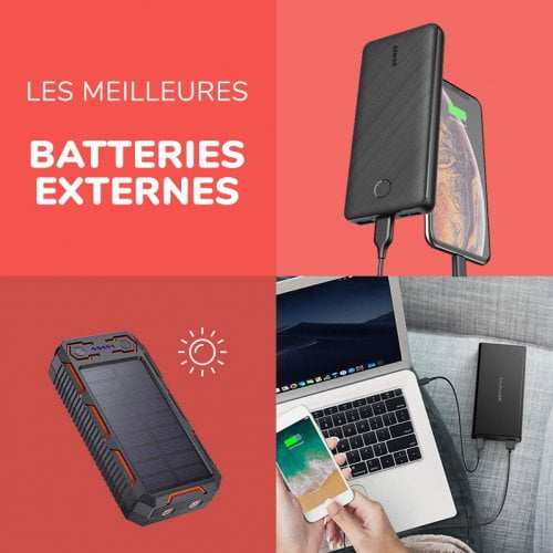 Comparatifs des meilleurs batteries externes / chargeurs de secours haute capacité pour smartphone et tablette