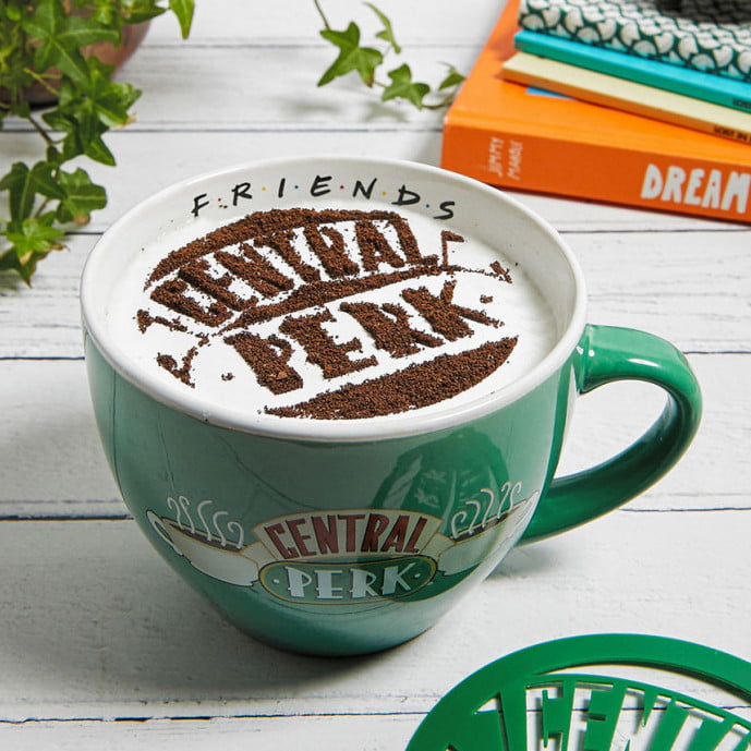  Tasse Friends Central Perk avec pochoir - 630 ml