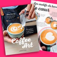 Livre Coffee Art pour réaliser des dessins dans le café Livre Coffee Art - Apprendre à dessiner sur le café