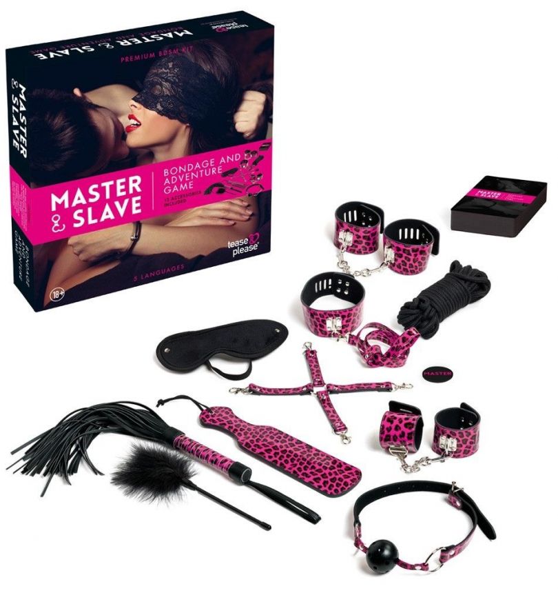 Coffret Master & Slave Coffret de jeu Master & Slave - Soirées coquines BDSM
