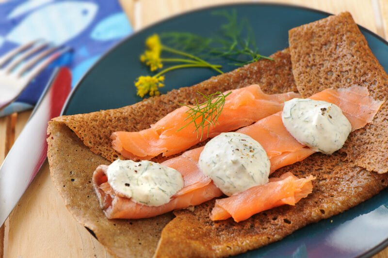 Recettes de crèpe au saumon