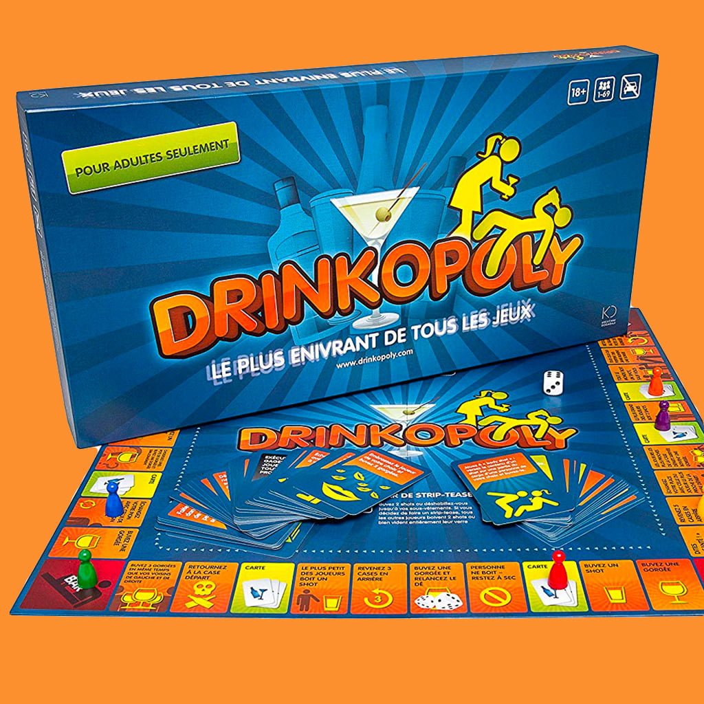 Jeu de société alcoolisé - Drinkopoly basé sur le principe du monopoly Drinkopoly - Le monopoly de l'alcool